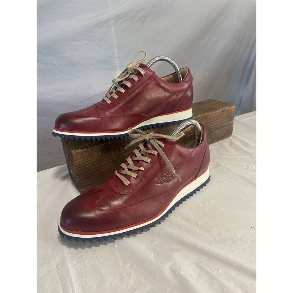 Bachmann FB Bordeaux Leather Red‎ Sneakers-Size 40-US 7- New Without Tags